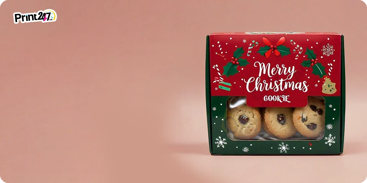 festive cookie boxes